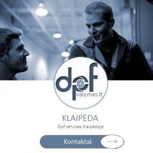 Dpf fap filtrai valymas plovimas klaipedos mieste